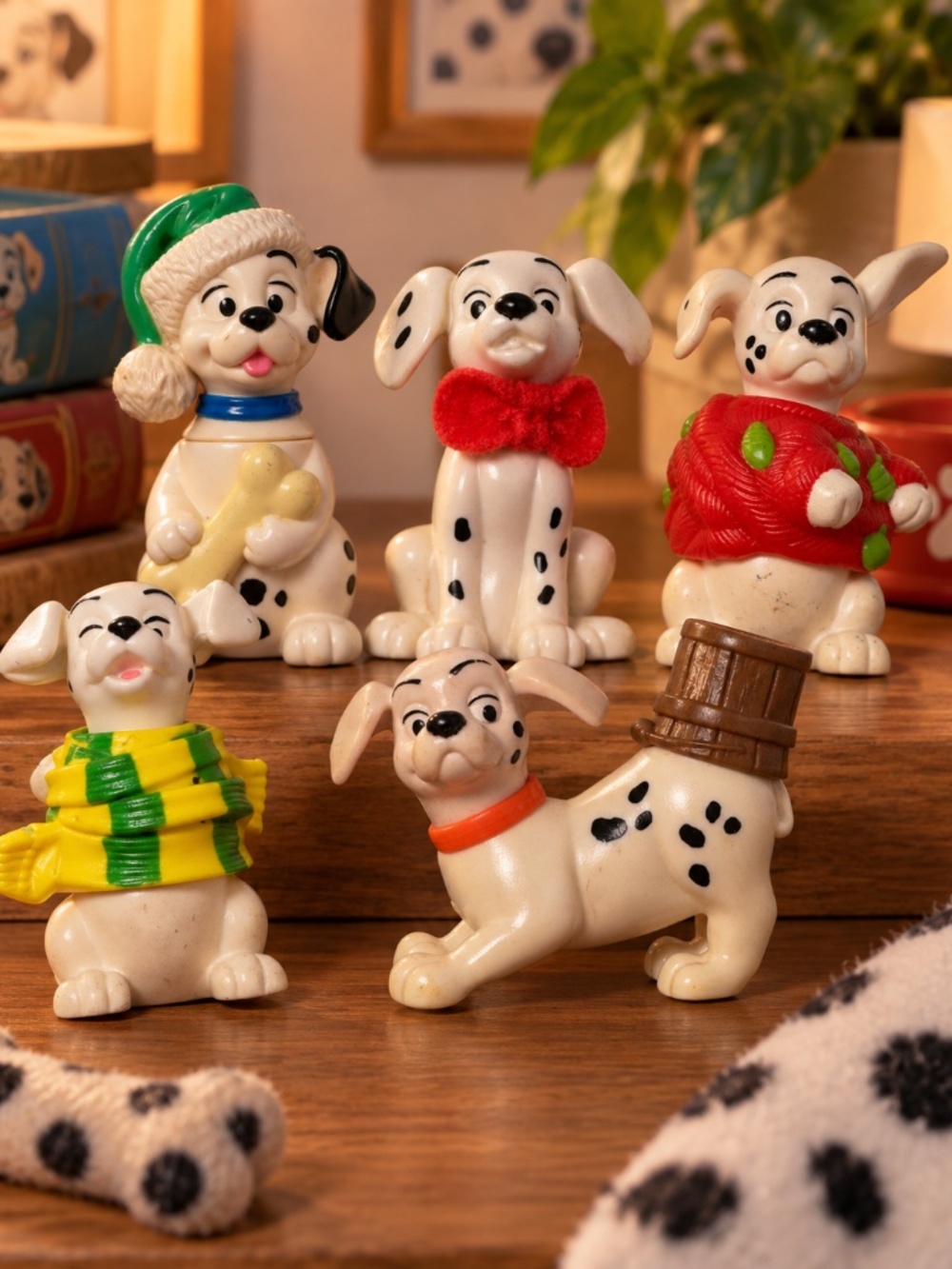 Vintage 1996 McDonald’s Disney 101 Dalmatians Happy Meal Toys Lot of 5 Puppies